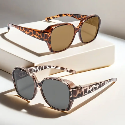 LumiShade® Leopard – Polarised Overlay Sunglasses